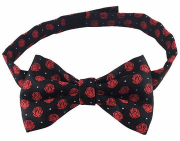 Masonic Rose Croix polkadot Bow Tie with Red Logo
